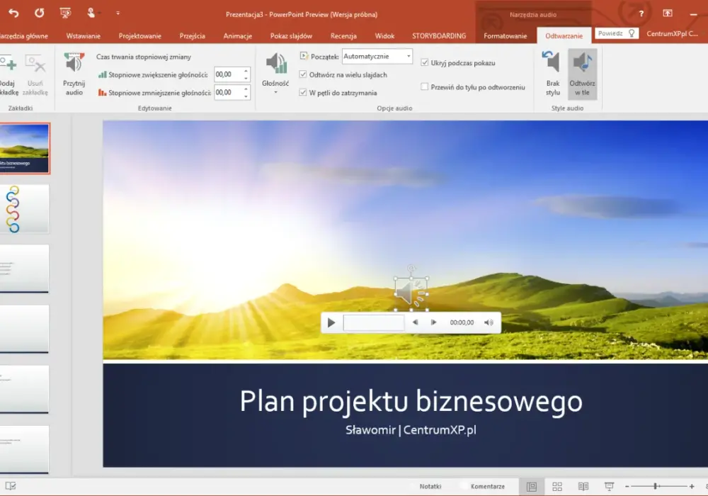 Jak wstawić podkład muzyczny w PowerPoint - 6 prostych kroków + porady