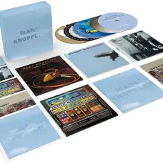 Kolekcja płyt Mark Knopfler The Studio Albums 1996-2007. Zestaw zawiera kilkanaście albumów, w tym "Golden Heart" i "Kill to Get Crimson".