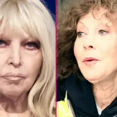 Dwie twarze Alicji Majewskiej, ikony polskiej piosenki. Na lewo blond włosy i makijaż, na prawo kręcone włosy i naturalny wygląd.
