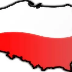 Kto ty jesteś? Polska! Mapa Polski w barwach narodowych, biało-czerwona.