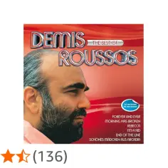 Okładka albumu "The Best Of Demis Roussos", zawierająca jego największe hity.