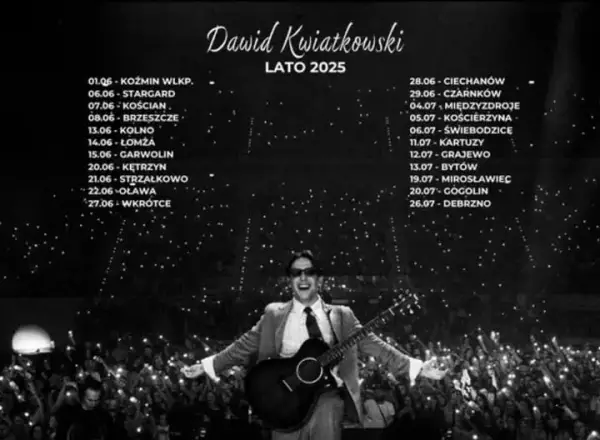 Dawid Kwiatkowski – Jakie koncerty planuje na 2025 rok? Sprawdź daty