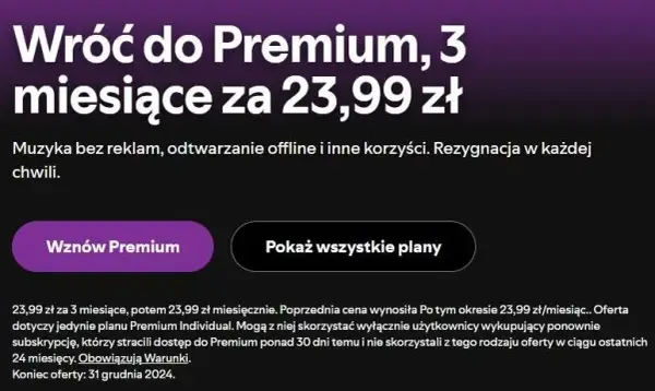 Ile kosztuje Spotify Premium na 3 miesiące? Ciekawostki i szczegóły oferty